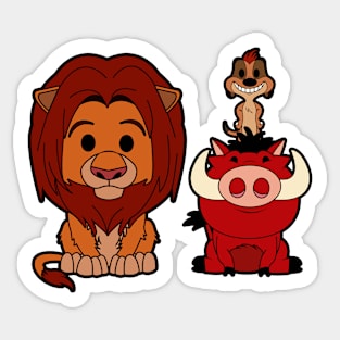 Timon Simba Pumba Sticker